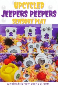 non-scary Halloween sensory bins