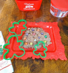 Fluffy Gingerbread Man Playdough