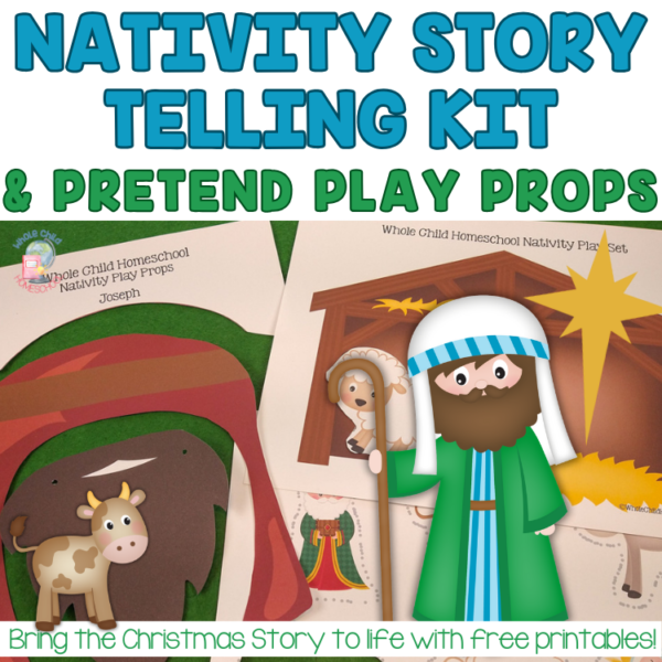 Re-telling the Christmas Nativity Story with Printables & Books