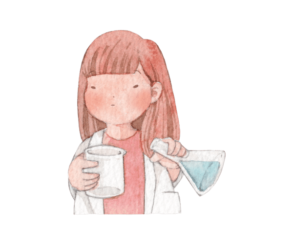 girl with science beakers STEAM