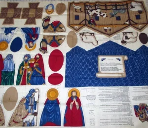 nativity sewing panel