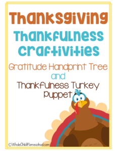 thanksgiving gratitude turkey and thankful handprint tree