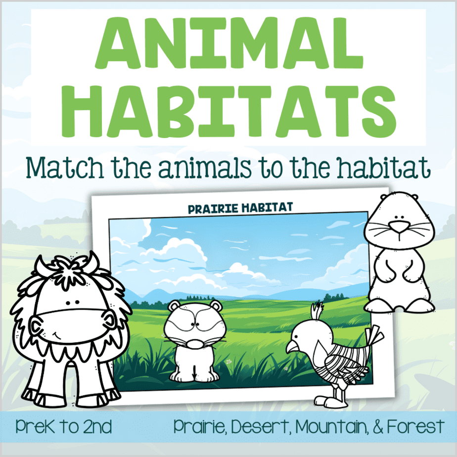 Animal Habitats Sorting Printables