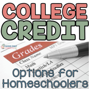 Here are an assortment of ways for homeschool high school students to earn college credit while still in high school.