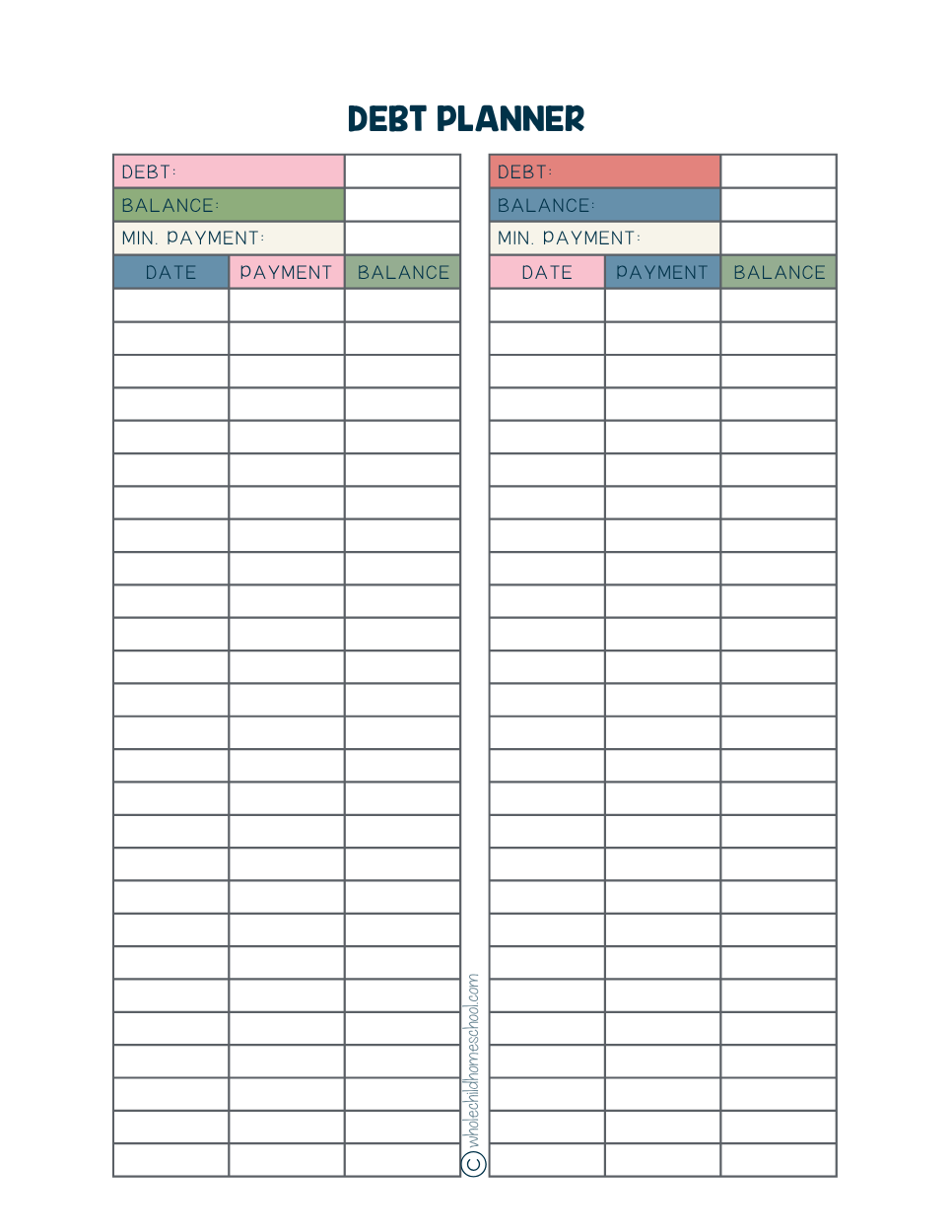 ULT HOMESCHOOL MOM LIFE PLANNER PAGE